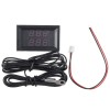 3Pcs DC 4-28V 5V 12V 0.28 inch 0.28 inch LED Display Dual Red Digital Temperature Sensor Thermometer with NTC Probe Cable