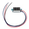3Pcs DC 0-200V 0.36 pollici Mini Voltmetro digitale Tester di tensione 3 fili Indicatore di volt digitale Voltmetro per auto
