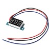 3 peças DC 0-200V 0,36 polegada Mini medidor de voltagem digital testador de voltagem 3 fios indicador de voltagem digital para carro voltímetro