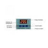 3 Adet XH-3002 12V Profesyonel W3002 Dijital LED Sıcaklık Kontrol Cihazı 10A Termostat Regülatörü