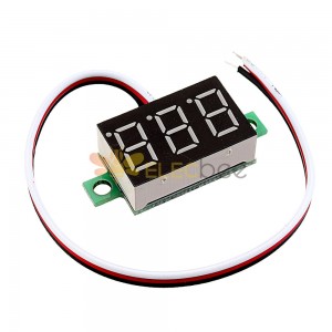 3pcs 0.36英寸DC0V-32V绿色LED数显电压表电压表反接保护