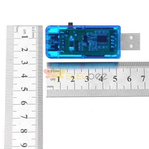 3 pièces 12 en 1 bleu USB testeur DC voltmètre numérique ampèremètre  compteur détecteur batterie externe