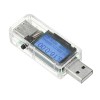 3 uds 12 en 1 probador USB transparente DC voltímetro Digital amperímetro medidor Detector indicador de cargador de Banco de energía