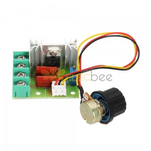 Motor regulador de tiristor de 2000W, 3 uds., 220V, módulo de termostato de atenuación, potenciómetro externo, voltaje ajustable