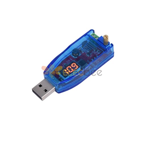 3pcs rotes Licht 5V bis 12V 24V Spannungsanzeige USB-Boost-Modul 1-24V einstellbares 3W Desktop-Netzteil