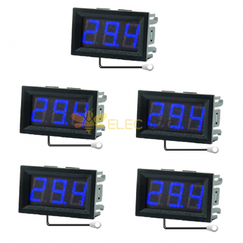 5 pièces 0,56 pouces Mini numérique LCD intérieur pratique capteur de  température compteur moniteur thermomètre