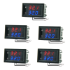 5 peças DC 4-28V 5V 12V 0,28 polegada 0,28 polegada display LED duplo vermelho + azul termômetro sensor de temperatura digital