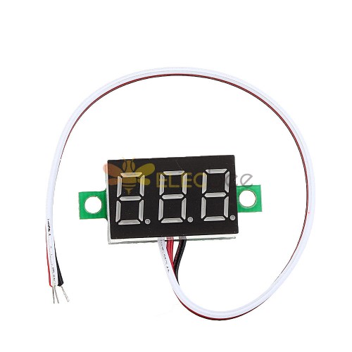5PCS 0.36" GREEN LED DC Digital Voltmeter Panel Meter three-wire  DC 2.5-32V 