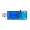 5 件裝 12 合 1 藍色 USB 測試儀直流數字電壓表電流表電壓電流表電流表檢測器