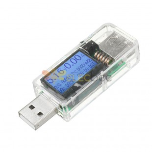 5pcs 12 in 1 투명 USB 테스터 DC 디지털 전압계 전류계 감지기 보조베터리 충전기 표시기