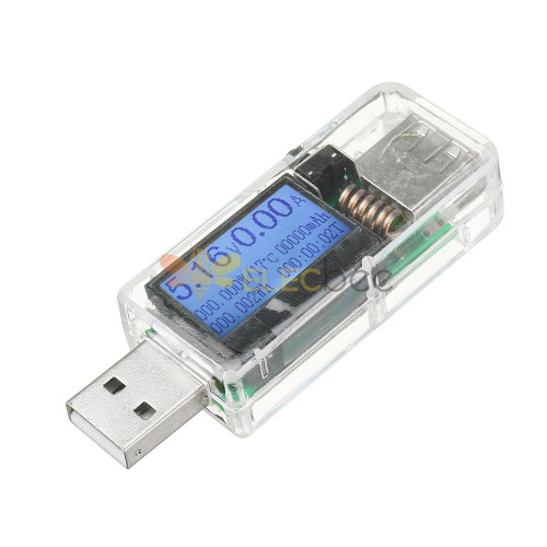 5 個 12 で 1 透明 USB テスター DC デジタル電圧計メーター電流計検出器電源銀行充電器インジケーター