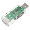 5 uds 12 en 1 probador USB transparente DC voltímetro Digital medidor amperímetro Detector indicador de cargador de Banco de energía