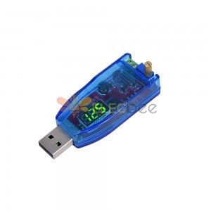 5pcs 그린 라이트 5V ~ 12V 24V 전압 디스플레이 USB 부스트 모듈 1-24V 조정 가능한 3W 데스크탑 전원 공급 장치