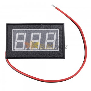 5 uds rojo DC2.5-30V pantalla LCD medidor de voltaje Digital impermeable a prueba de polvo 0,4 pulgadas LED tubo Digital