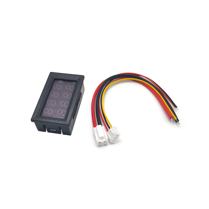 5pcs DC 200V 10A 0.28 Inch Mini Digital Voltmeter Ammeter 4 Bit 5 Wires Voltage Current Meter with LED Dual Display