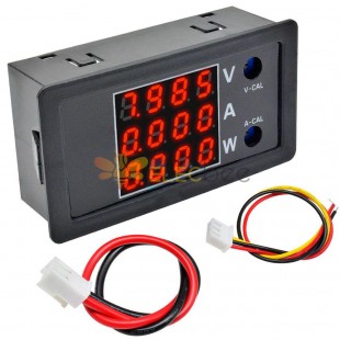 DC 0-100V 10A 1000W 4bit LED Digital Voltmeter Ammeter Wattmeter Voltage Current Power Supply