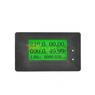 GC92 20A AC 80-320V شاشة رقمية مراقب الطاقة الكهربائية الجهد الحالي KWh وات مقياس التيار الكهربائي
