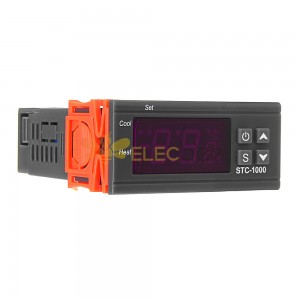 STC-1000 2 继电器输出 LED 数字温度控制器恒温培养箱带传感器加热器