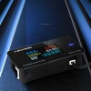 KWS-DC200 0-200V 0-100A DC Pantalla digital Voltaje y medidor de corriente Pantalla a color Probador de temperatura de potencia Temporizador