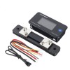 KWS-DC200 0-200V 0-100A DC Visor digital Medidor de tensão e corrente Tela colorida Testador de temperatura de energia Temporizador 10A