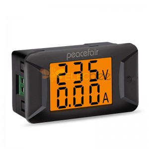 PZEM-026 Medidor de tensão e corrente CA Visor digital duplo 40~400V/100A Medidor digital de alta precisão Voltímetro Amperímetro
