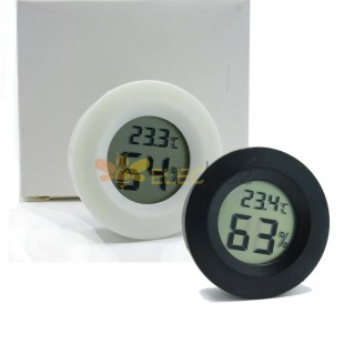 Round Embedded Electronic Thermometer and Hygrometer Pet Hygrometer Acrylic Box Climbing Box Decoration