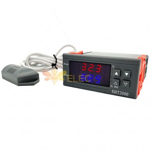SHT2000 Dijital Sıcaklık Nem Kontrol Cihazı Ev Buzdolabı Termostatı Nemlendirici Termometre Higrometre AC 110V 220V