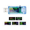 U96 USB Tester DC Voltímetro digital Banco de energía Cargador Indicador Voltaje Medidor de corriente Detector Azul