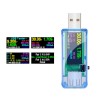 U96 USB Tester DC Voltímetro digital Banco de energía Cargador Indicador Voltaje Medidor de corriente Detector Azul