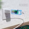 U96 USB Test Cihazı DC Dijital Voltmetre Güç Bankası Şarj Göstergesi Gerilim Akım Ölçer Dedektörü + Timsah Blue