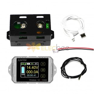 VAT1050 Wireless DC Voltmeter Current Tester Watt Measurement Digital Display Electric Garage Meter With Temperature Sensor