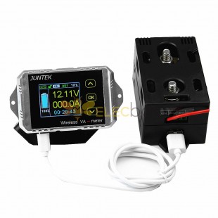 VAT4300 Kablosuz DC Voltmetre Akım Test Cihazı Watt Ölçümü Dijital Ekran Elektrikli Garaj Ölçer