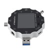 白色UD18 USB 3.0 18in1 USB测试仪APP直流数字电压表电流表移动电源电压检测电压表高清彩屏