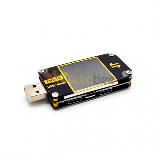 FNB38 Akım Gerilim Ölçer USB Test Cihazı QC4+ PD3.0 2.0 PPS Hızlı Şarj Protokolü Kapasite Test Cihazı 5A 5V 12V 24V