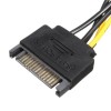 006C 6Pin PCIe PCI 1x a 16x Express Riser Card USB 3.0 4 Minería de capacitancia 60CM