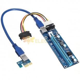 0,3 м от постоянного тока к постоянному току USB 3.0 PCI Express 1x до 16x Удлинительный кабель Удлинитель Riser Адаптерная карта