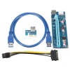 0,6 m USB 3.0 PCI-E Express 1x bis 16x Extender Riser Board Card Adapter SATA-Kabel