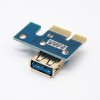0.6m USB 3.0 PCI-E Express 1x to16x Extender Riser Board Adaptador de tarjeta Cable SATA