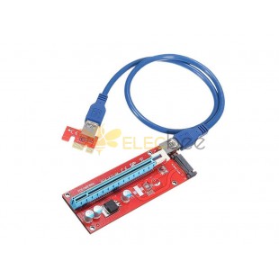 0.6m USB 3.0 PCI-E Express 1x to16x câble d'extension câble adaptateur de carte Riser Board
