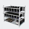 12 GPU Rig Frame Minero al aire libre de aluminio Mining Frame Rig Case para ETH BTC Ethereum con 10 ventiladores