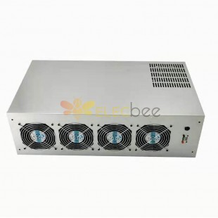 6/8 GPU Mining Case Chassis for ETH BTC Ethereum with 4 fans
