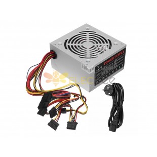 530W PC Power Mute مقاومة للاهتراء 12V ATX ​​حالة الكمبيوتر المضيف التيار الكهربائي