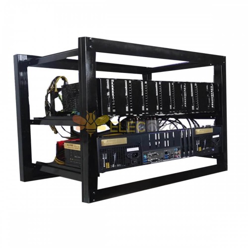 Caja de minería de 8 GPU Caja de marco apilable de marco de plataforma de minería al aire libre de aluminio para ETH Ethereum