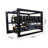 8 GPU Mining Case Aluminum Open Air Mining Rig Frame Stackable Frame Case For ETH Ethereum
