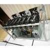 8 GPU Mining Rig Frame Miner Case Aluminio Apilable Mining Rig Case Wtih 6 Fans