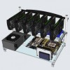 6 GPU ETH イーサリアム用アルミニウムオープンエアマイニングリグフレームケースホルダー