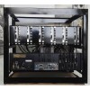DIY madenci madenciliği kasası 6 GPU ETH BTC Ethereum için 3 fanlı Açık Hava madenciliği teçhizat kasası