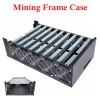 DIY steel mining frame for 9 GPU mining cryptocurrency mining rigs