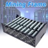 Cadre minier en acier bricolage pour 9 plates-formes minières de crypto-monnaie minière GPU