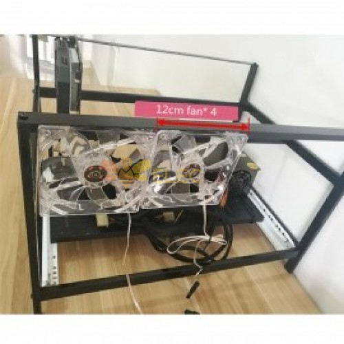 Mining Case Big Coin Open Air Mining Miner Steal Frame Rig Case Up To 6 GPU ETH BTC Ethereum